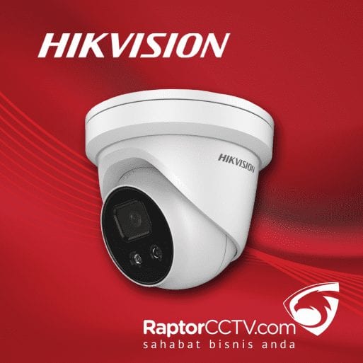 Hikvision DS-2CD2346G1-I AcuSense Strobe Light Fixed Turret Ip Camera 4MP